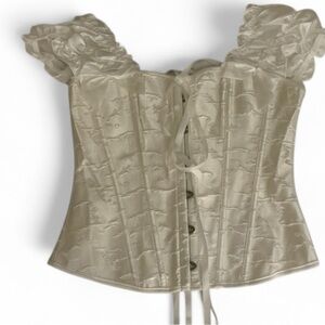 Elegant Cream/white Corset Top.  Brand New!